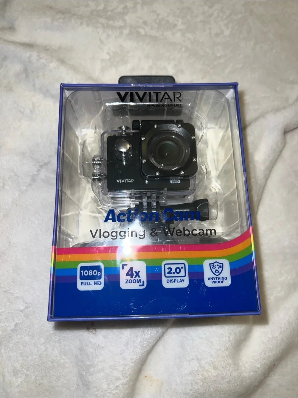 Black Action Cam – 1080p Vlogging & Webcam